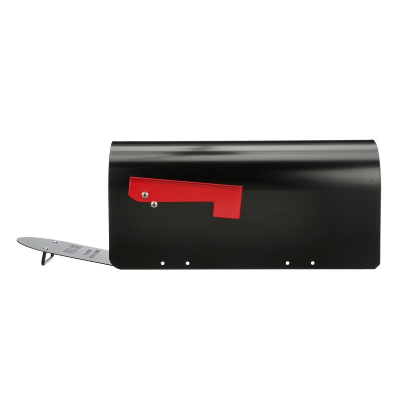 Architectural MAILBOXES Ironside Large Capacity Galvanized Steel black, Post-Mount Mailbox,