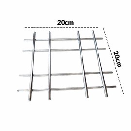 SUL Stainless Steel Trivet, Pan stands for worktop-worktop savers for kitchen heat resistant Pan Stand-Heat Resistant saucepan protector-Kitchen Worktop Protector (Steel Cross Trivet 20x20cm)