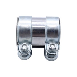 SHLPDFM Doppelschelle Auspuffrohrklemme Auspuff Schelle Rohrverbinder Ø 65 mm x 90 mm 13278371