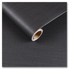 CRE8TIVE 12"x80" Dark Grey Grasscloth Peel and Stick Wallpaper Modern