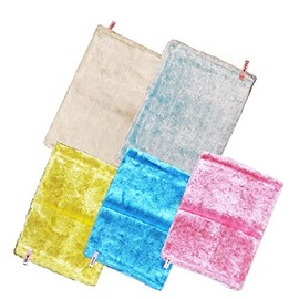 Copa Corporation T0100100-17 Pulse Cloth Set of 5, Blue, Yellow, Pink, White, Sky Blue, Natural Pulp, Made in Japan