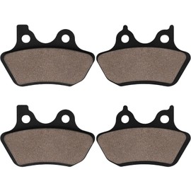 Brake Pads Front and Rear Compatible with Harley Davidson Heritage Classic, Fat Boy, Softail, Super Glide, Street Bob, Low Rider, Dyna Wide Glide, Night Train, Sportster XLH883R