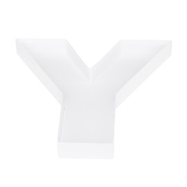 WENPACK 12" White Paper Mache Decorative Strawberries Fillable with Clear Lid