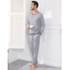 Ekouaer Mens Pjs Sets Pyjamas for Men Long Sleeve Check