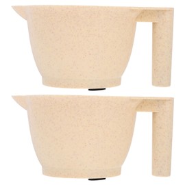 Outanaya 2pcs Portable Hair Dye Mixing Bowls for Salon Use Tint Bowls Ergonomic Handle for Easy Mixing and Application