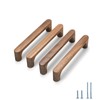 Evionlin Walnut Round 5 in 6 pcs Wooden Drawer Pulls