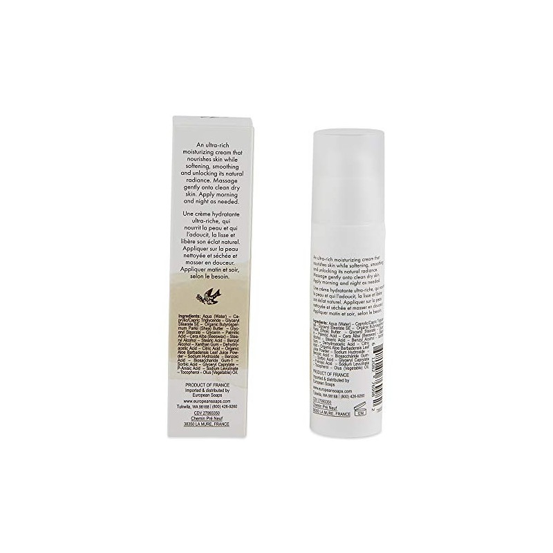 DE LA TERRE Natural Fragrance Free Cream, Face, Unscented, 1.6