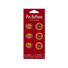 Kole Imports Big Top Winner Party Favor Buttons