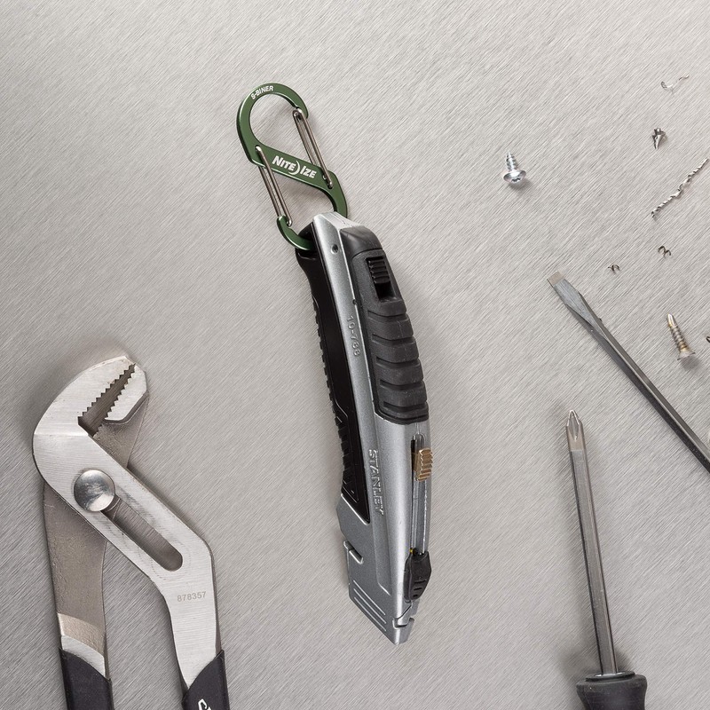 NITEIZE SBA3-08-R6 Aluminum #3 Olive, Small