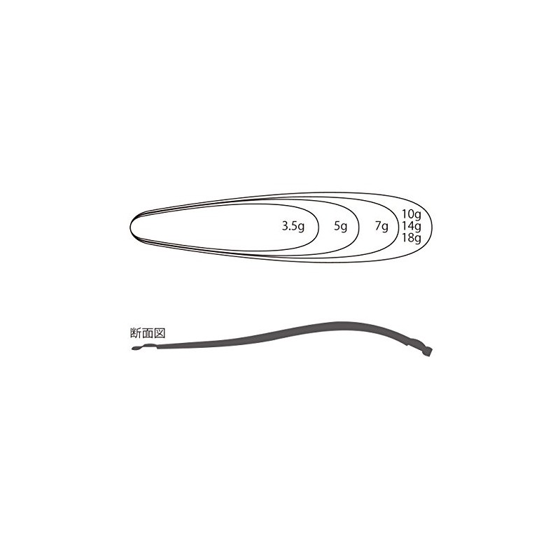 ティムコ(TIEMCO) スプーン ライトニングウォブラー 47mm 5g ハンマードシルバー/レッド #202 310801005202