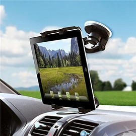 Car Mount Tablet Holder Windshield Swivel Cradle Window Dock Suction Black Muti Angle Rotation for Lenovo ThinkPad Tablet 2 - Lenovo Yoga Tablet 10 HD+