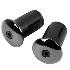 iplusmile Bar End Cap Road Bike Bicycle Handle Cap Bar End Cap Aluminum Black 2pcs