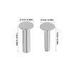 Warmhm 4 Pairs Handle Rivets Kitchen Handle Screws Fixing Rivet