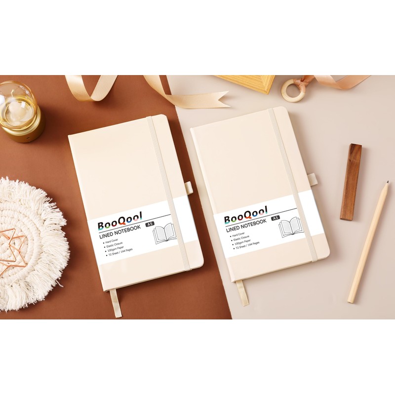 A5 Notebook - Notebook A5 with Premium Paper, Faux Leather