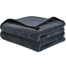 CICMOD Car Drying Towels 35"x24" Microfiber Towels for Car Detailing 600 GSM Gray - 2 Pack