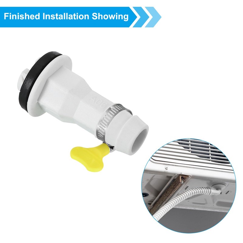 PATIKIL 15mm Air Conditioning Drain Hose Connector, 1 Piece Universal