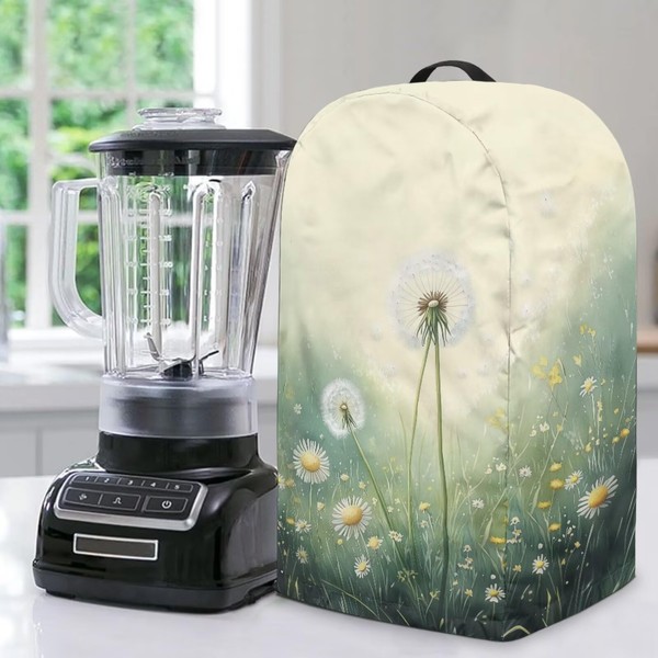 Txsniver Dandelion Daisy Print Kitchen Blender Dust Cover with Adjustable