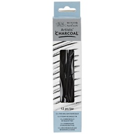 Winsor & Newton ウィンザー&ニュートン チャコール (木炭) No.4 細 12本入