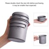iBasingo Titanium Pot Pan Set Lightweight Camping Cookware Outdoor Kitchen