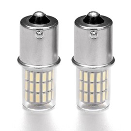 Heifymi 1156 1141 1003 7506 BA15S LED Bulb,12V-24V for RV Camper Interior Dome Exterior Porch Light Outdoor Landscape Lighting,Super White 6000K, 2 Pack