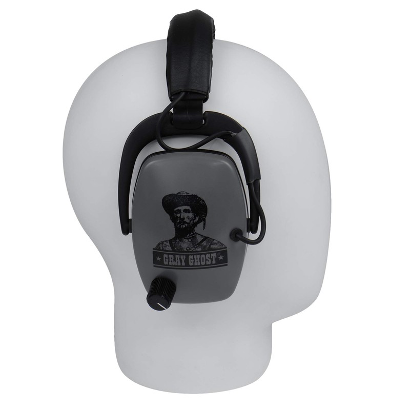 DetectorPro Gray Ghost NDT Platinum Series Headphones with 1/4" Angle Connector