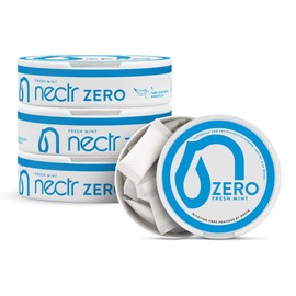 Nectr Energy Zero Pouches - No Caffeine, No Sugar, Zero Calories Mini Pouches for Oral Fixation and Stress Relief - 4 Pucks of 20 - Fresh Mint Flavor