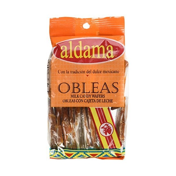 Aldama Mini Obleas Con Cajeta (Milk Candy Wafers) 20pc in Pack by Aldama