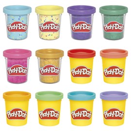 Play-Doh Play Doh Celebration Pack 12 Cans Metallic Confetti Solid Colors Arts Crafts