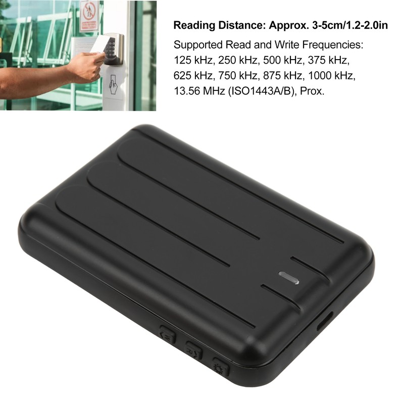 Smart Card Copier Machine Black Multifunction Multiple Frequency Handheld for