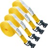 MELOTOUGH 4Pk 1" x 12ft Lashing Strap with Alligator Thumb