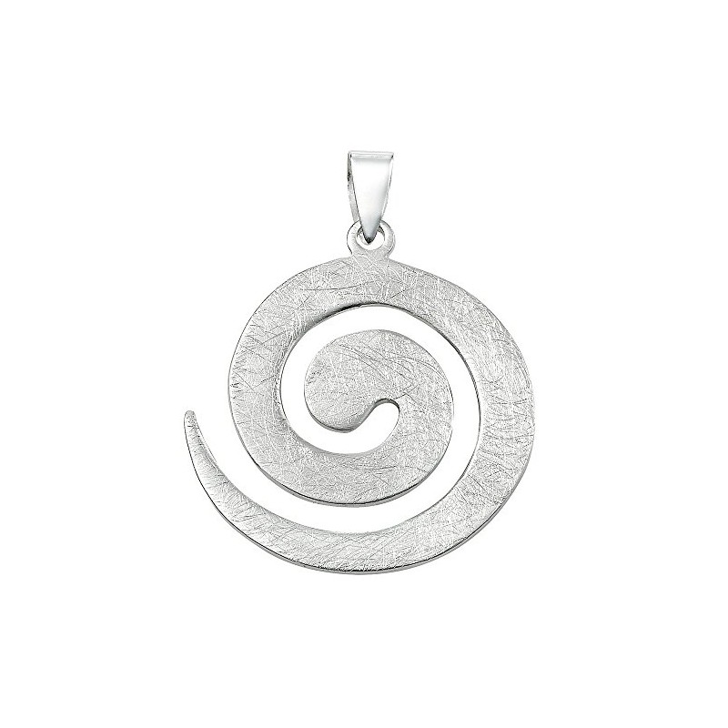 Vinani 2ASP-EZ Women's Pendant 925 Silver with Spiral Design Large