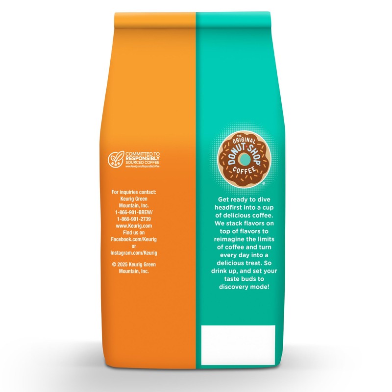 The Original Donut Shop Coffee, Nutty Caramel, Medium Roast, Flavored