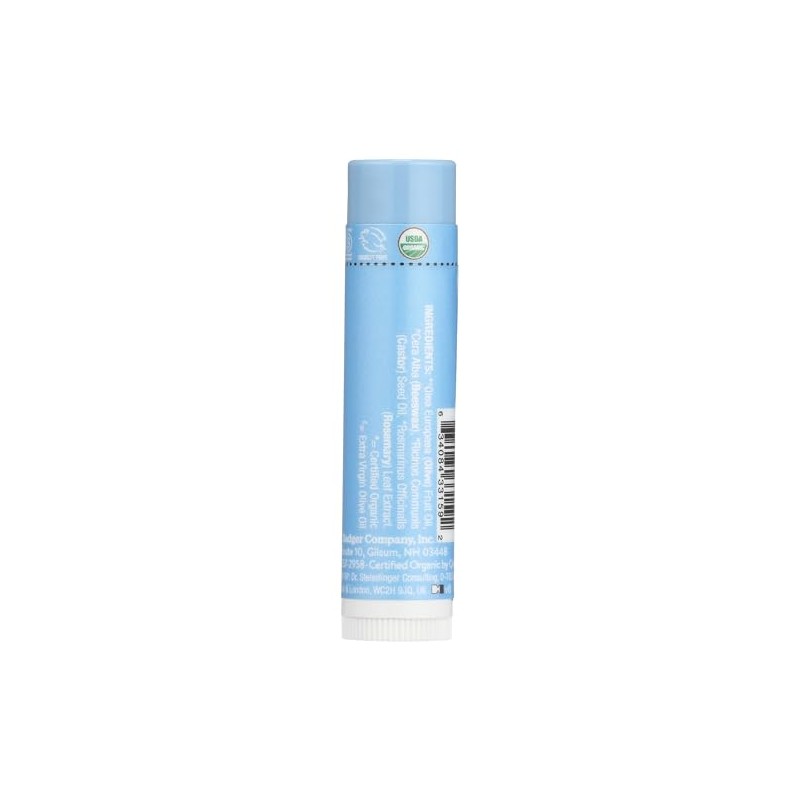 2 Pack Badger Classic Organic Lip Balm - Unscented -