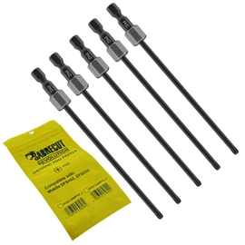 5 x SabreCut AFSC130MPH2_5 130mm PH2 for Makita DFS250 DFS452 199155-7 Autofeed Collated Drywall Screwdriver Gun Bit Single Ended Phillips No.2 Heavy Duty