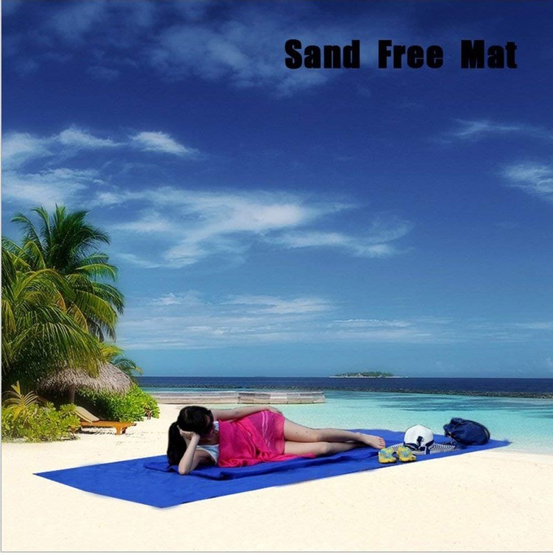 Dotopon Sand Free Beach Mat Blanket Fast Dry Easy to