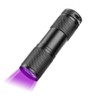 Black Light Mini 9LED Black Waterproof Ultraviolet UV Light Flashlight