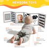 High Contrast Baby Flashcards with Black and White Tummy time