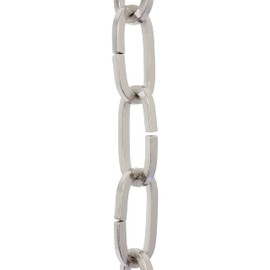 RCH Hardware CH-I-49M-PC Iron Chandelier Chain, Polished Chrome (1 Foot)