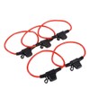 EVGATSAUTO Pack of 5 Car Inline Blade Fuse Holder Waterproof