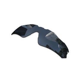 Combine8 2 Pieces Ploarized Replacement Lenses for Oakley Radar EV Path OO9208/Radar EV Path Asian Fit (AF) OO9275 Sunglasses - Black + Silver Titanium