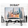 Dubai Picture Frame, Dubai Souvenirs Wooden Photo Frame For Vacation