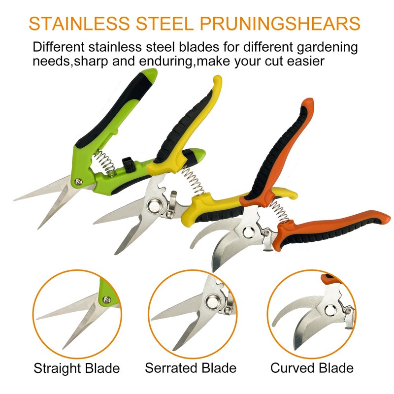 Pruning Shears, 5 Pack Garden Shears with Gardening gloves, Clippers