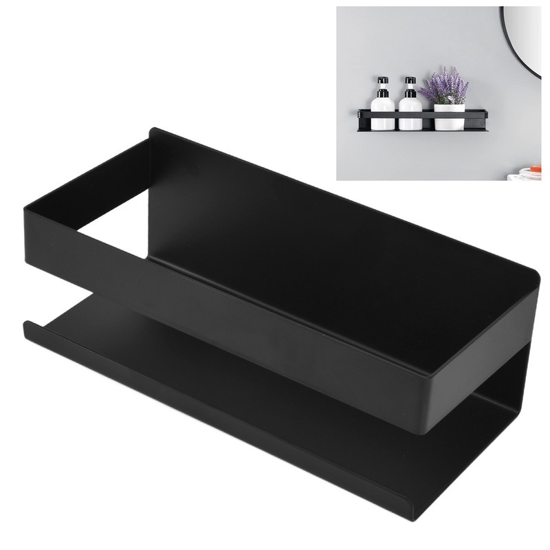 Single Tier Spice Rack 15kg Bearing Capacity Corrosion Resistant Black