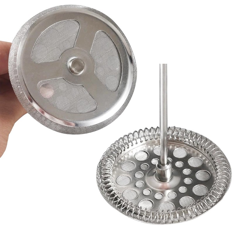 French Press Replacement Screens, 6 Pack, Stainless Steel Reusable Mesh