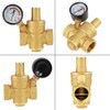 DN20 Brass Adjustable Water Pressure Reducing Valve with Pressure Gauge