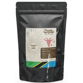 Thank the Goat Made to Order Gourmet Ground Coffee, Freshly Roasted, Medium Roast From Kilimanjaro, Tanzania, 12 oz.