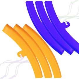 rim protector protector tire rim rim edge protector rim cover tire rim protective cover tire removal edge protection for car bike motorcycle plastic wheel protector universal 15cm length 6pcs yellow blue tire replacement rim protector protective cover rim wheel