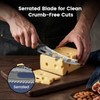 SYOKAMI Cheese Cutter Knife, 5.5" Serrated tomato knife for block