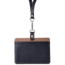 Takeokikuchi Men's ID Case, Employee ID Card, Leather, Soft Antique Series, navy