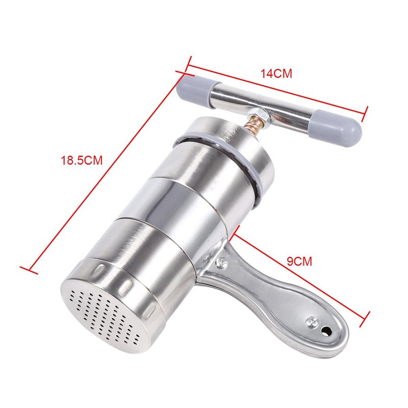 Stainless Steel Pasta Noodle Maker, Portable Manual Operated Noodle Press